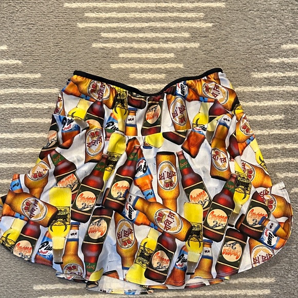Bolder Dresses & Skirts - Novelty Beer Bottle Print AthleticSkirt — Bolder Athletic swing style size med